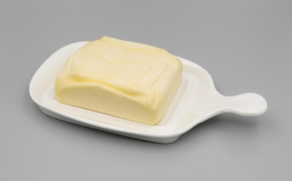 Butter in a dish